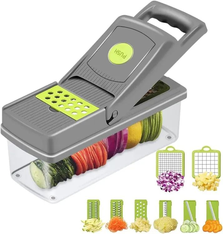 Vegetable and fruit cutter nicer dicer all in one