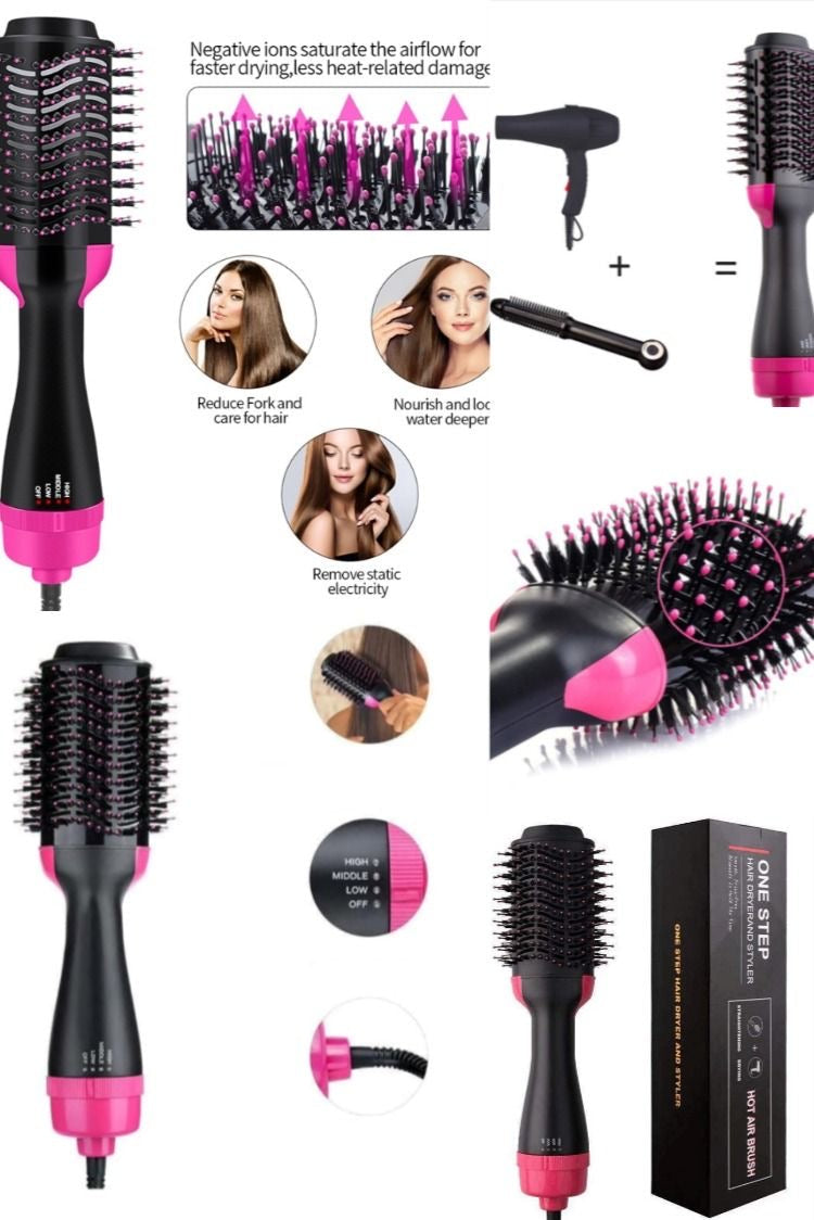 Function Hair Dryer Straightener Curler Comb