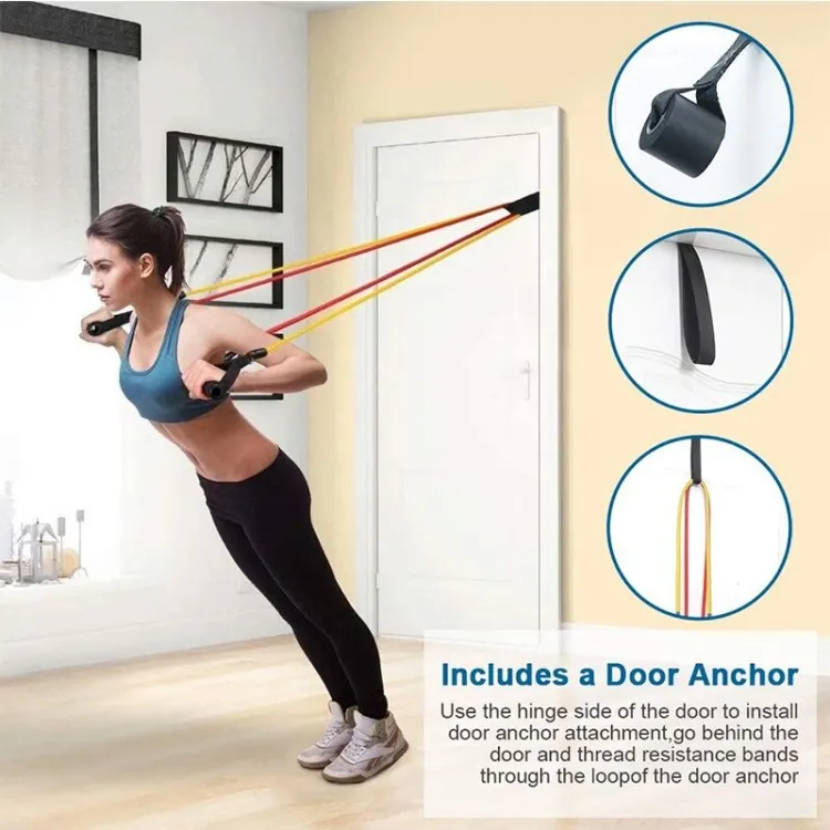 Power Exercise Resistance Band Set 5 In 1